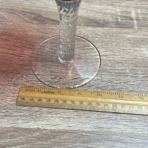 Elegant Red Glass Goblet Candle Holder - Picture 4 of 8